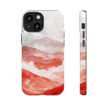 Mountain Flames Rise - iPhone Case
