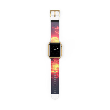 Yellow Moon Reflection - Watch Band
