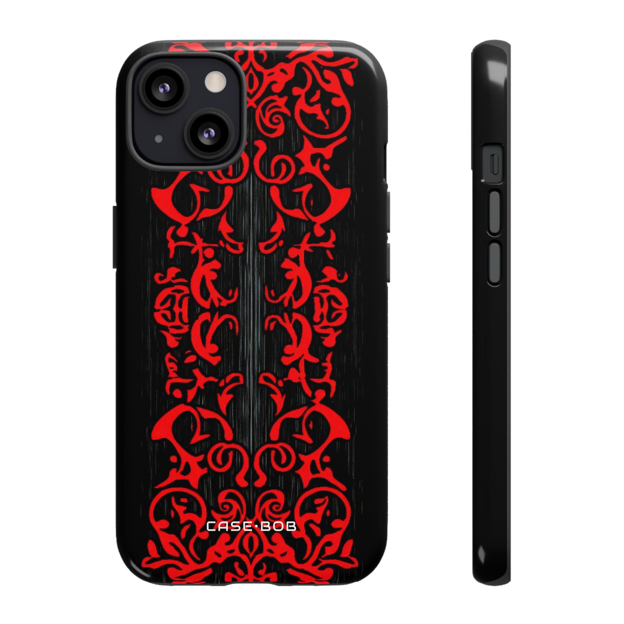 Crimson Spiral iPhone 13 Case - Tough