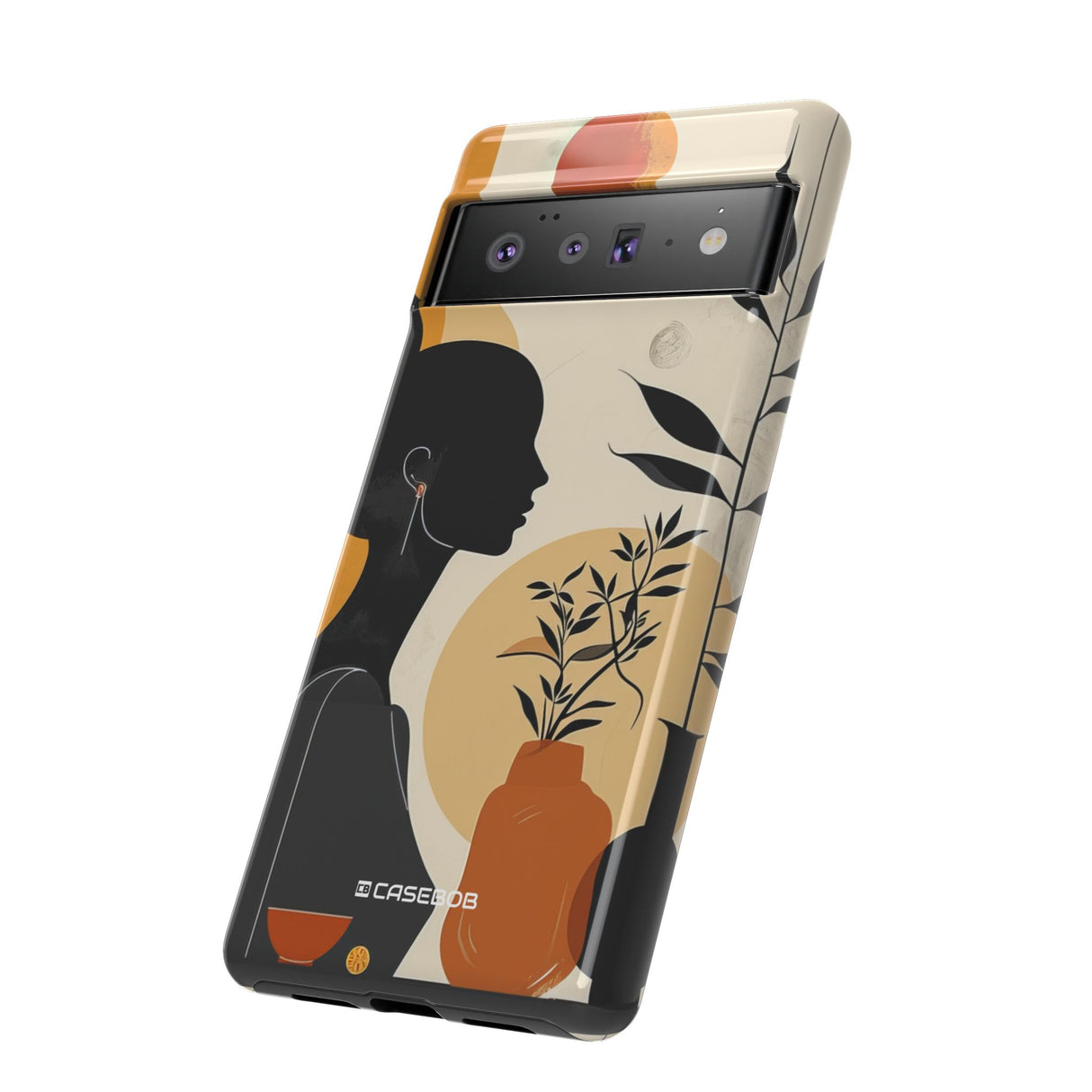 Modern Silhouette Tranquility | Protective Phone Case for Google Pixel