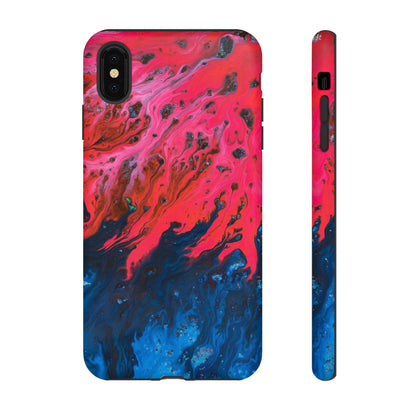 Bright Pink River Ink Art iPhone Case (Protective) iPhone XS MAX Matte Phone Case