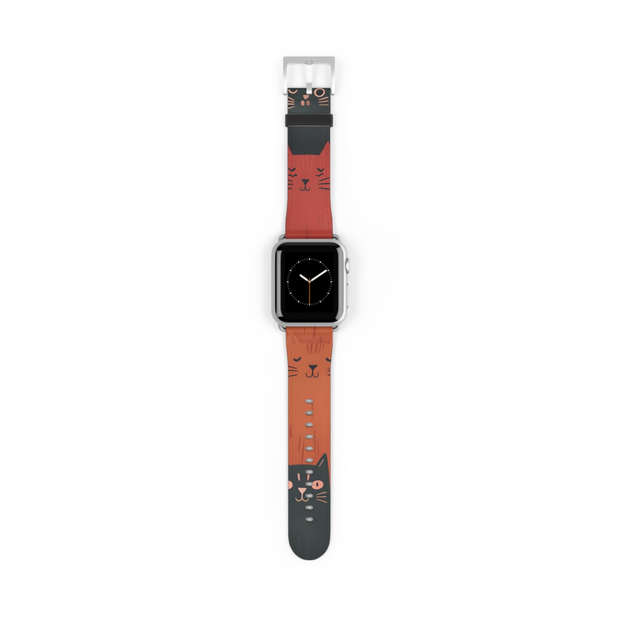 Cat Columns Orange - Watch Band