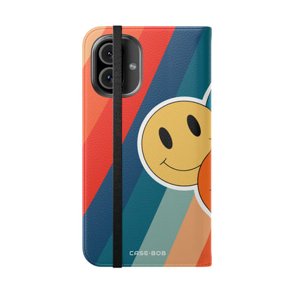 Smiley Trio Radiance - iPhone 16 Plus Case - Wallet