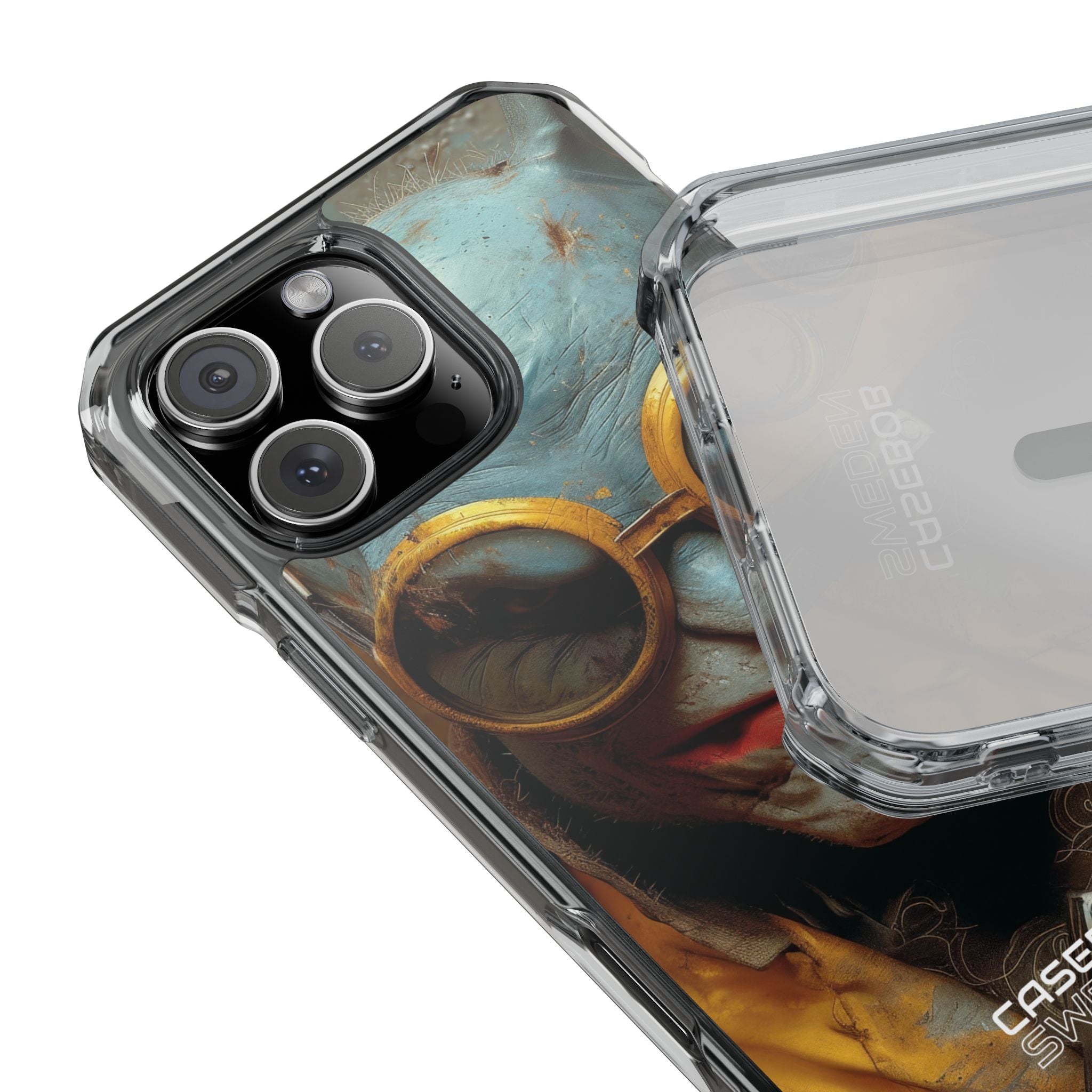 Steampunk Masked Adventurer iPhone 16 - Impact Clear+
