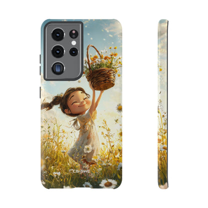 Joyful Girl Leaps - Samsung Case
