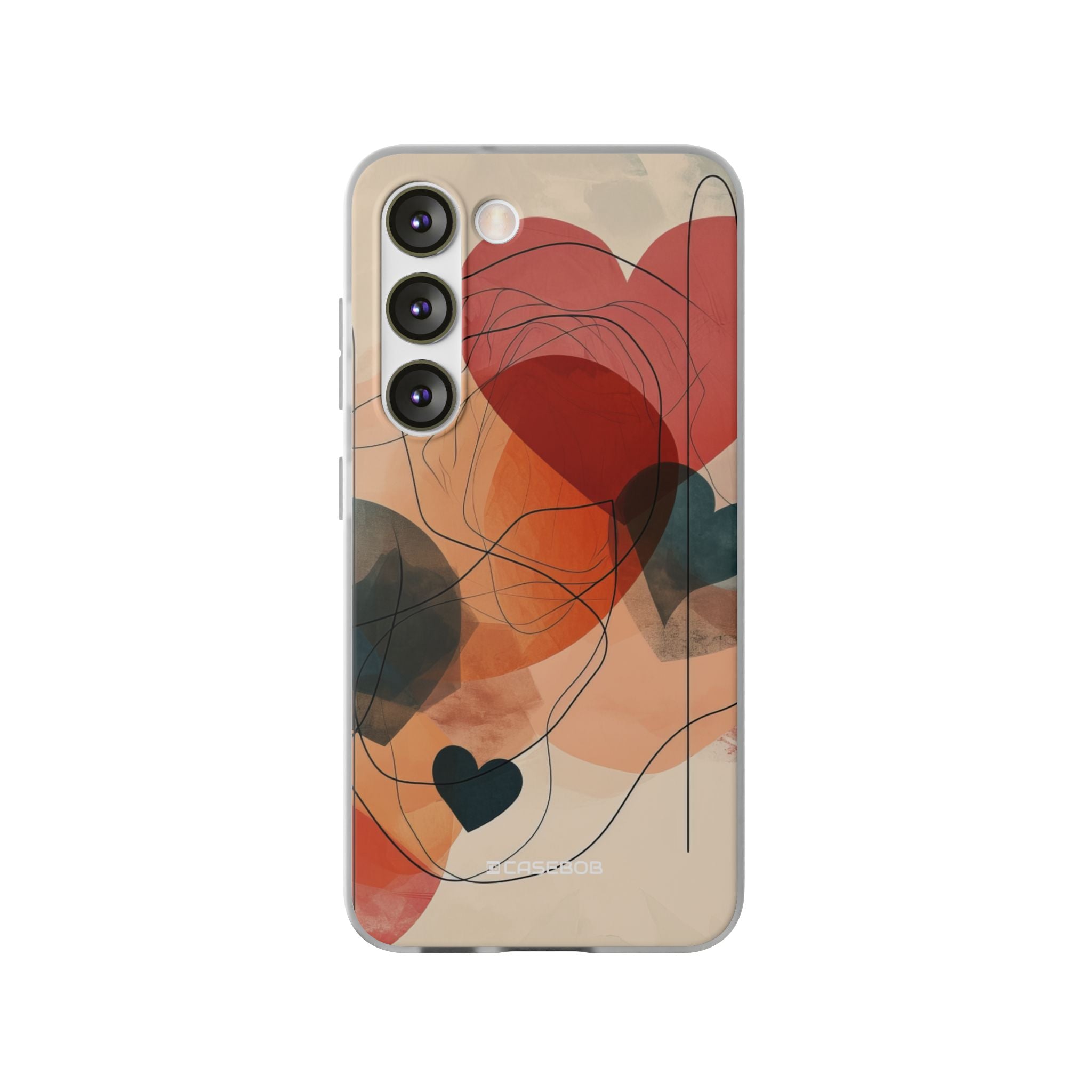 Abstract Heart Harmony | Flexible Phone Case for Samsung Galaxy