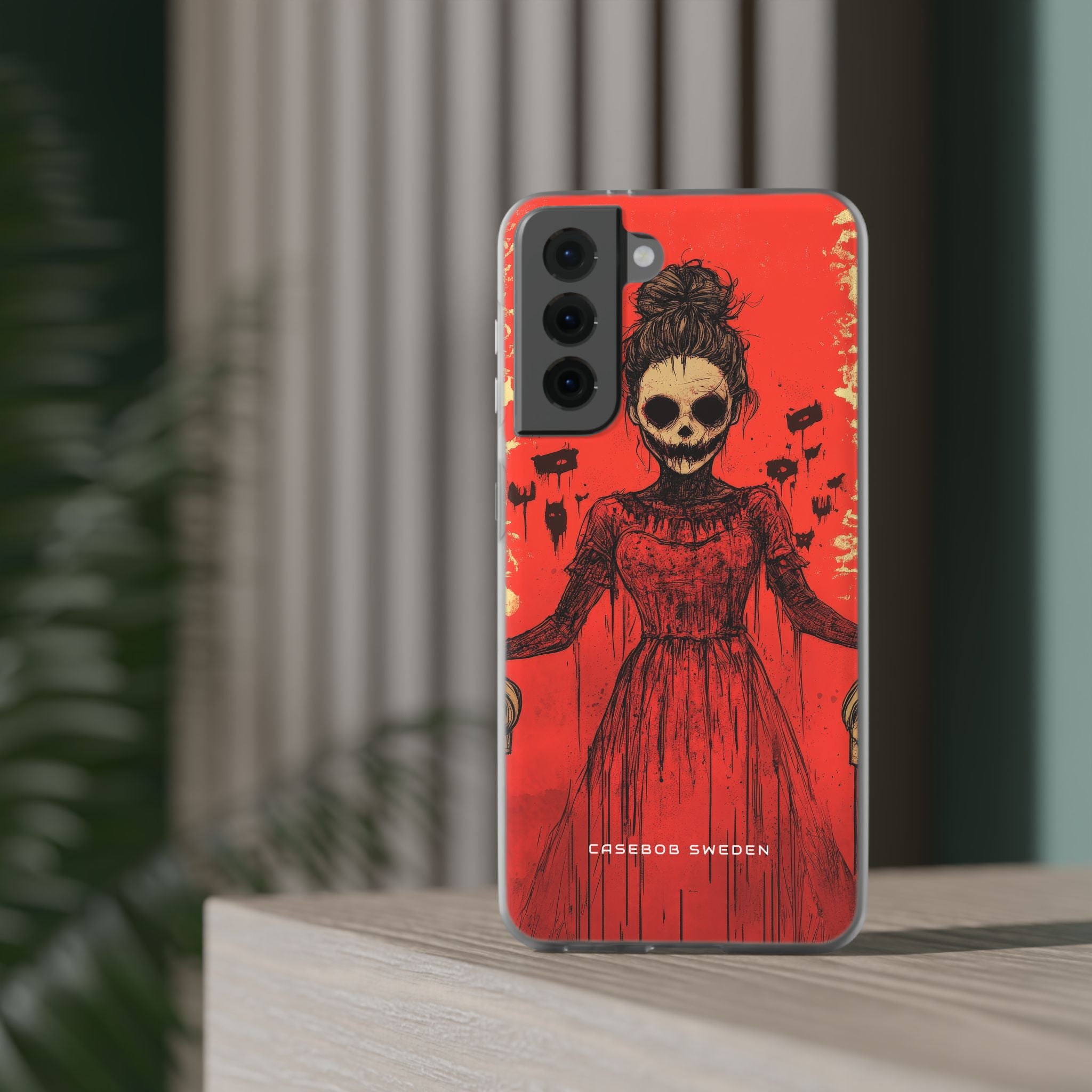 Haunting Scarlet Descent Samsung S21 - Flexi Phone Case