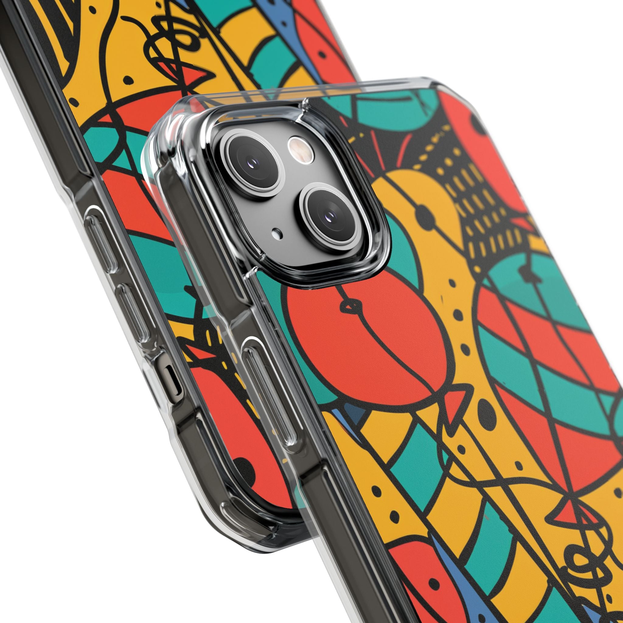 Playful Lines in Motion iPhone 14 - Clear Impact Phone Case