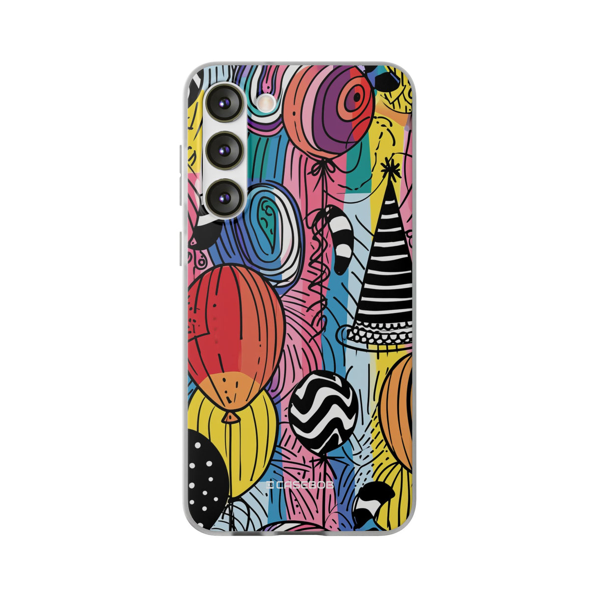 Vibrant Party Whimsy | Flexible Phone Case for Samsung Galaxy