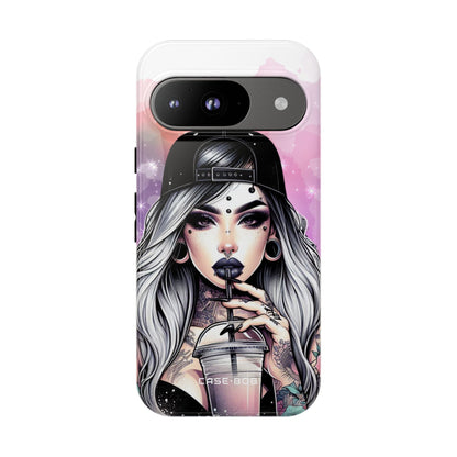 Silver Sip Nebula Google Pixel 9 Case - Tough