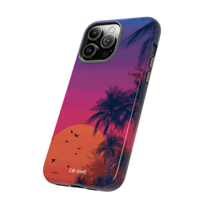 Tropical Sunset Silhouettes - iPhone Case