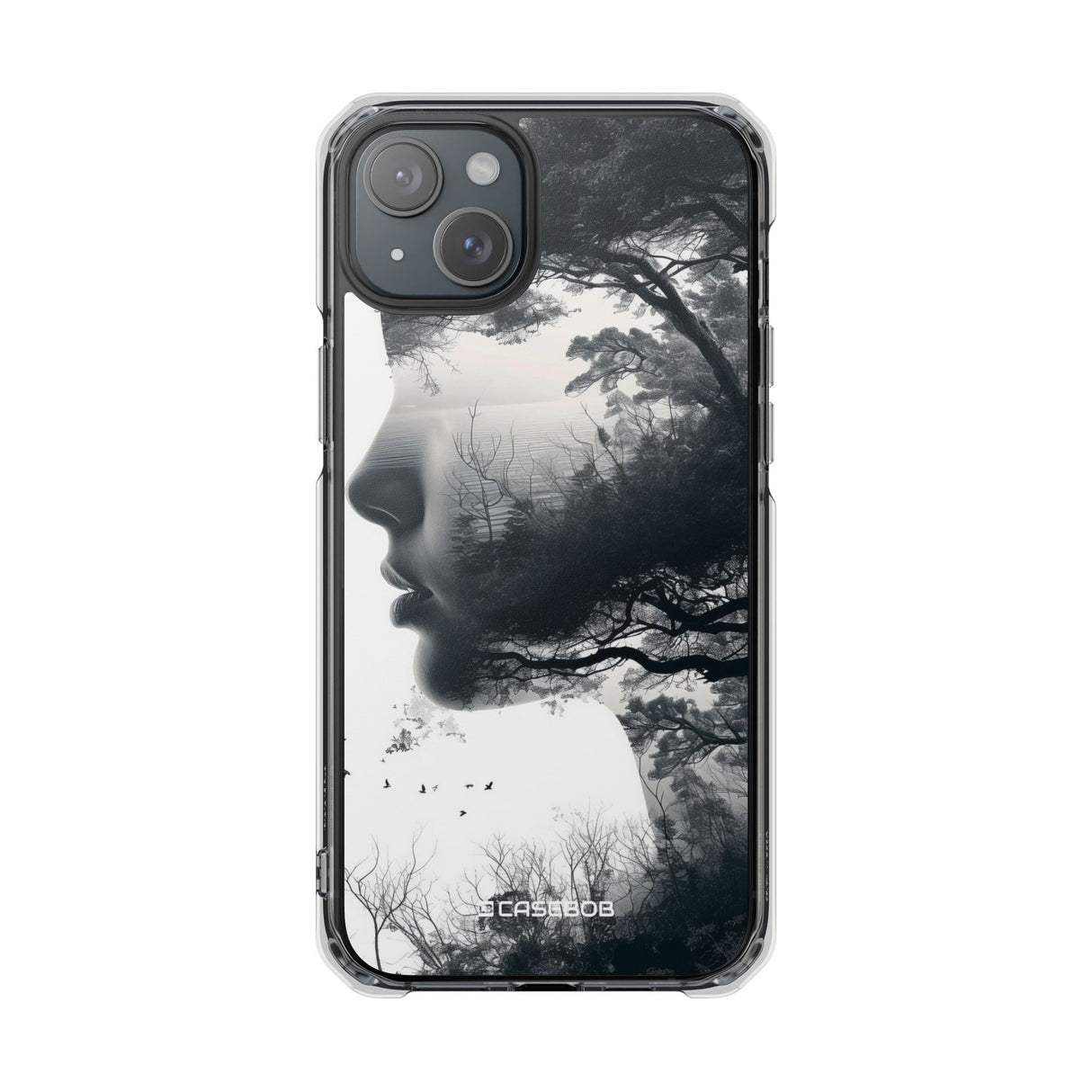 Nature Silhouette - Phone Case for iPhone (Clear Impact - Magnetic)