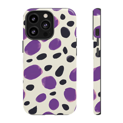 Purple Dot Matrix Case - Protective Phone Case