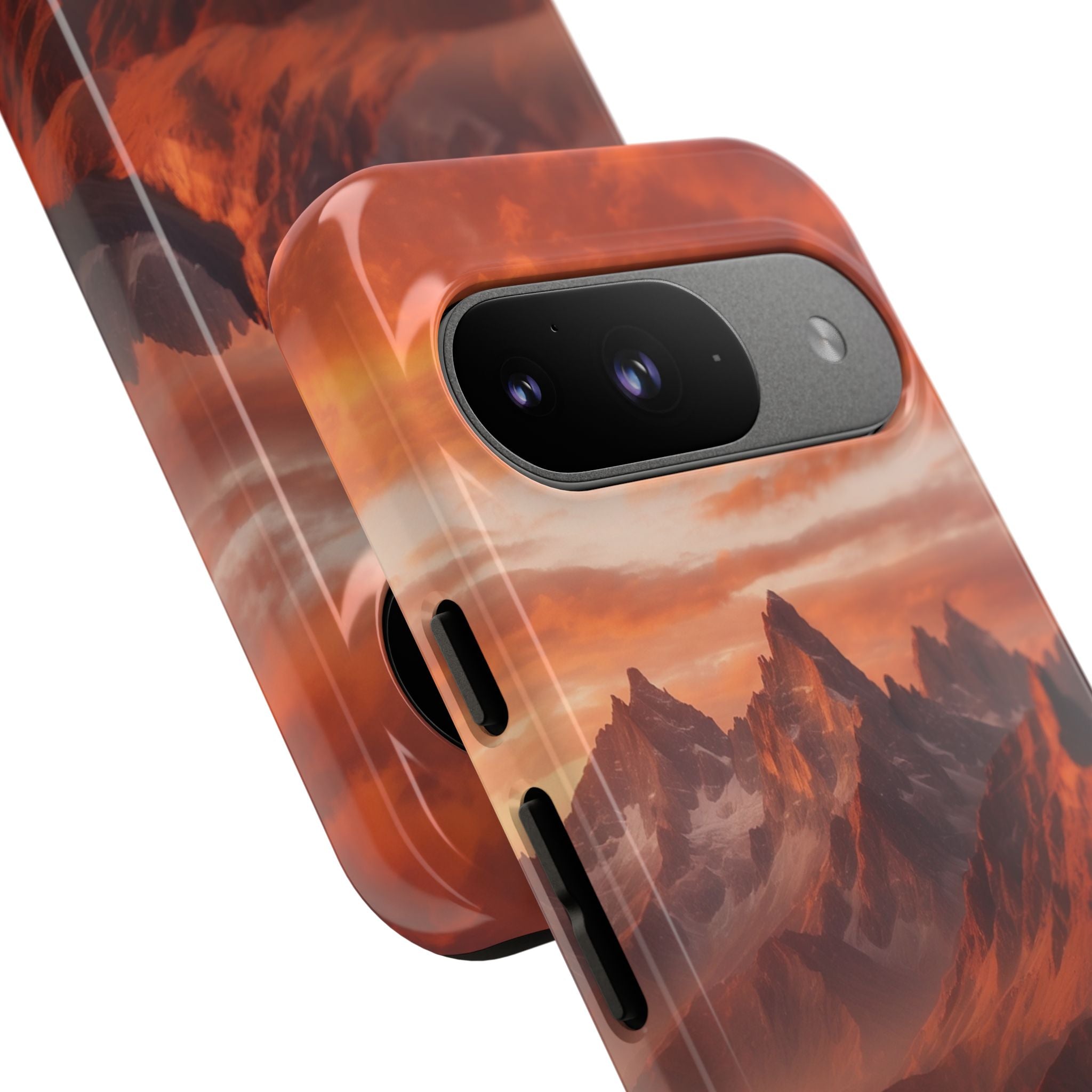 Mountain Peaks Glowing - Google Pixel Case