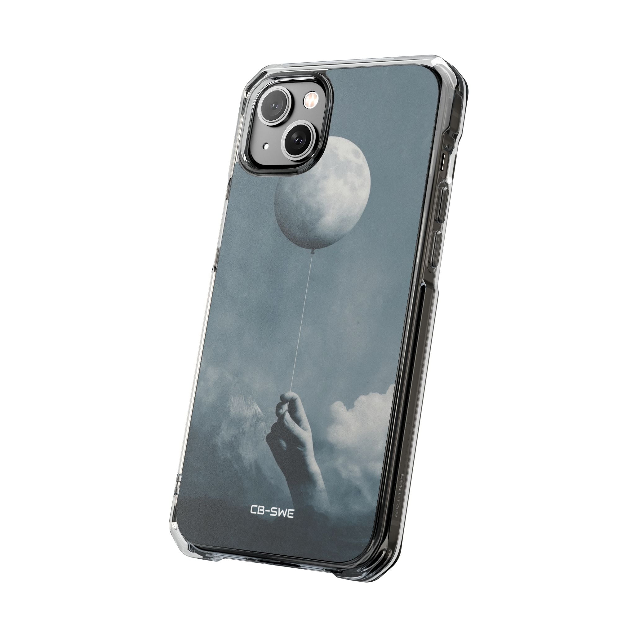 Moon Cradled Softly iPhone Case - Impact
