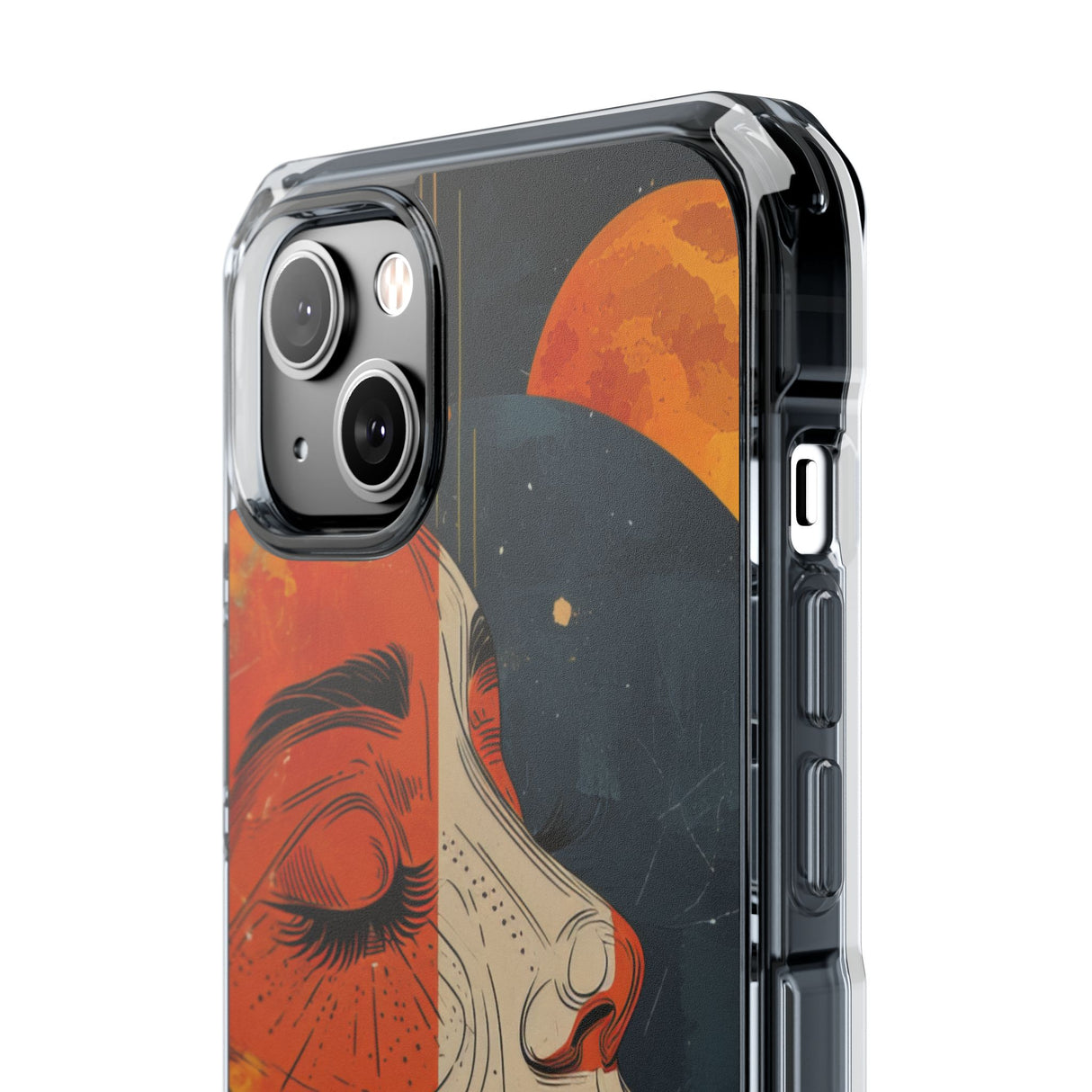 Celestial Duality - Phone Case for iPhone (Clear Impact - Magnetic)