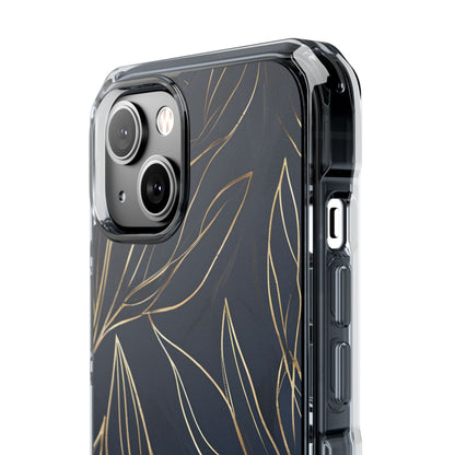 Modern Gold Leaves iPhone Case - Impact