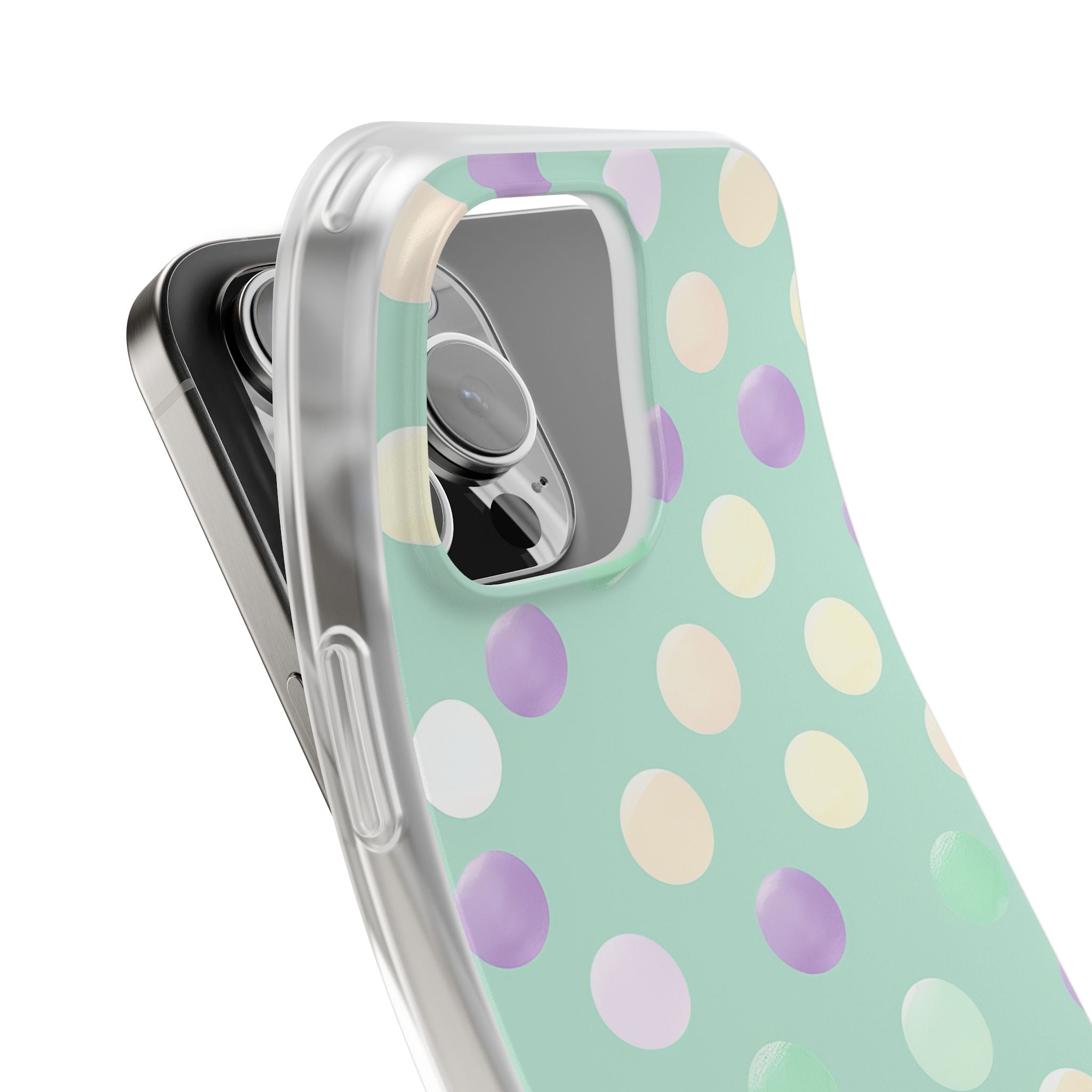 Pastel Polka Dots - Flexi iPhone 16 Phone Case