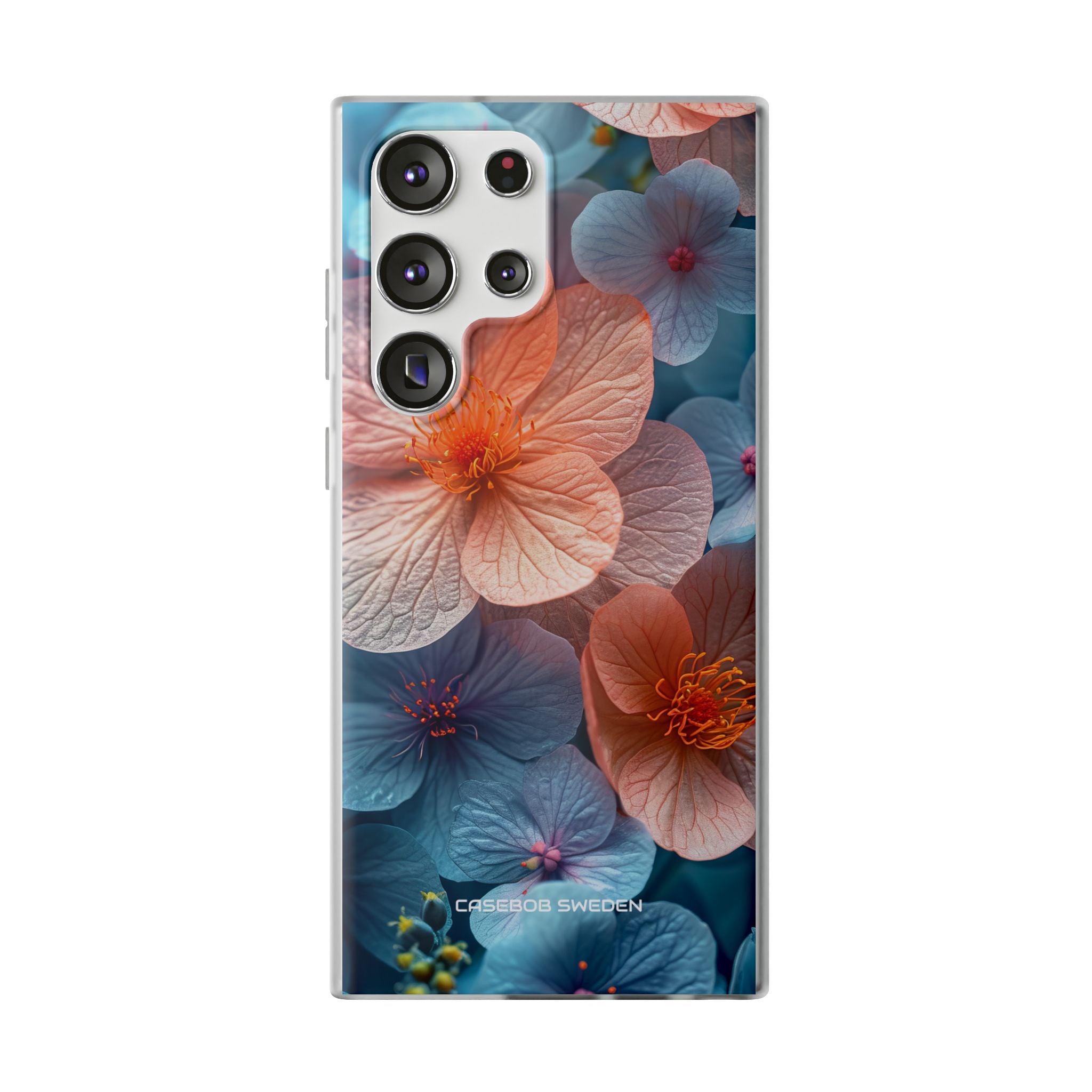 Peach Blossom Serenity - Flexi Samsung S23 Phone Case