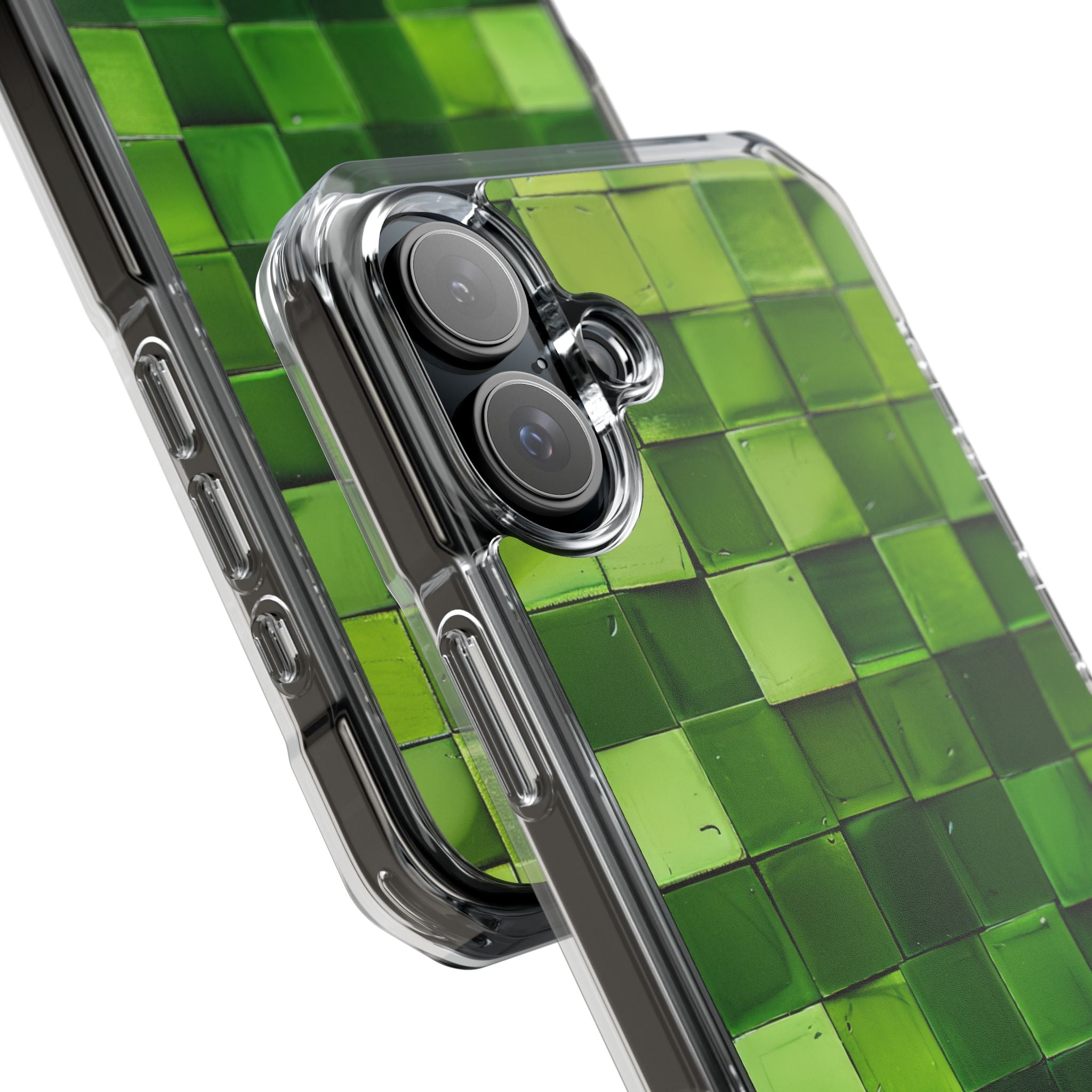 Green Tile Harmony iPhone 16 - Impact Clear+