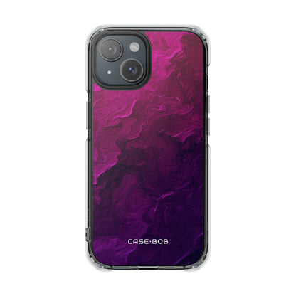 Marbled Swirl Purple iPhone 15 Case - Impact
