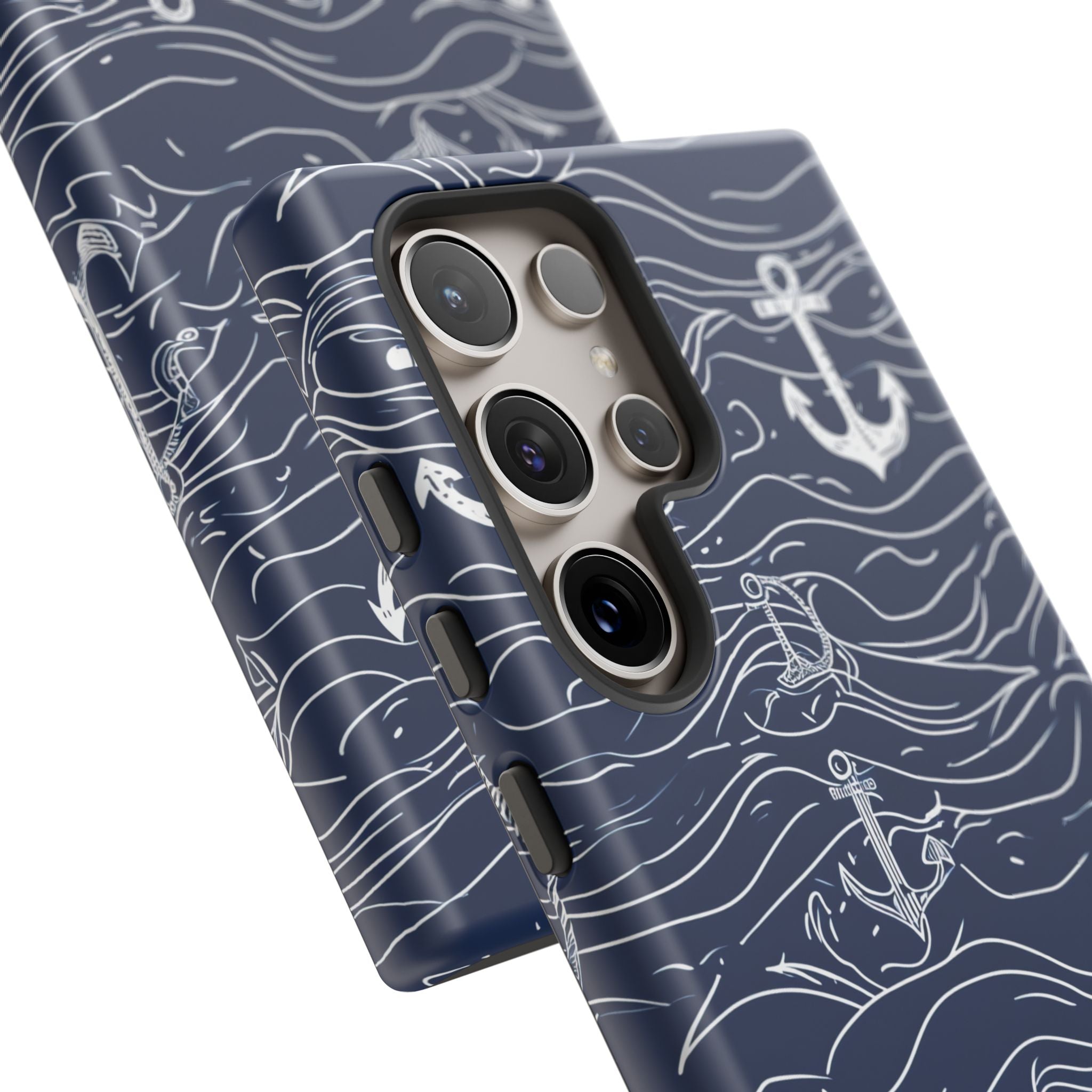 Nautical Whimsy: Anchors and Waves - For Samsung S24