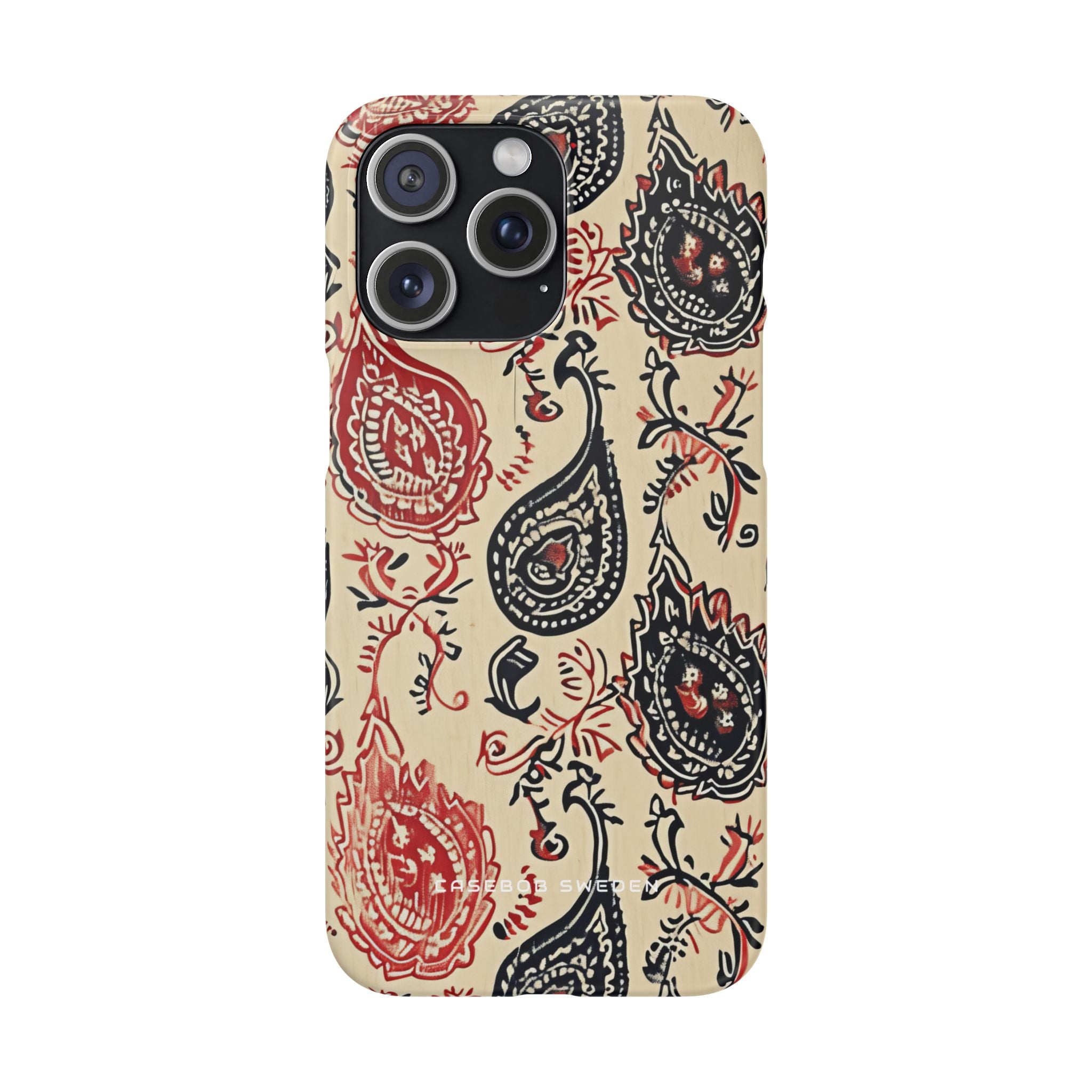 Vintage Paisley Elegance iPhone 15 - Slim Phone Case