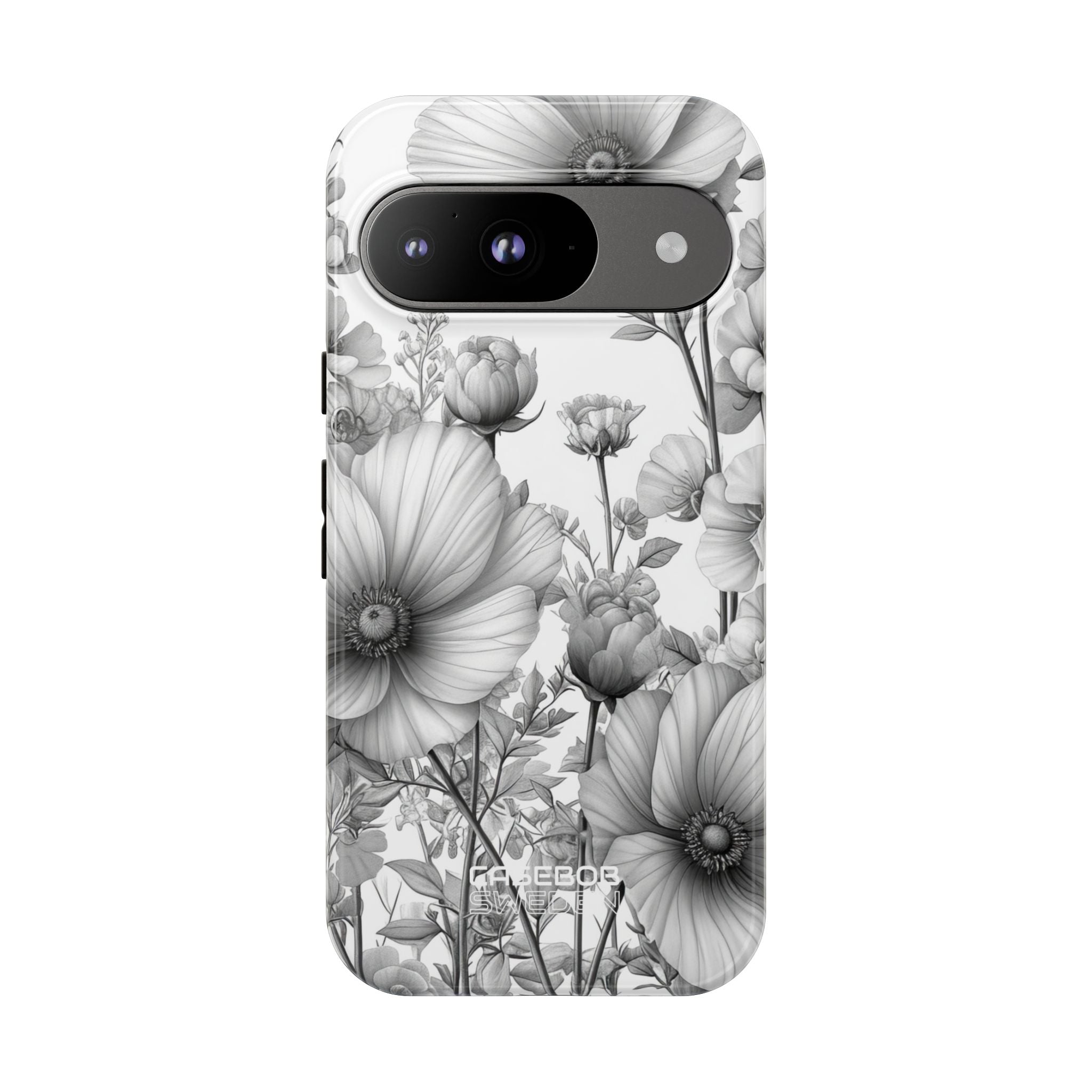 Vintage Floral Etching Google Pixel 9 - Tough