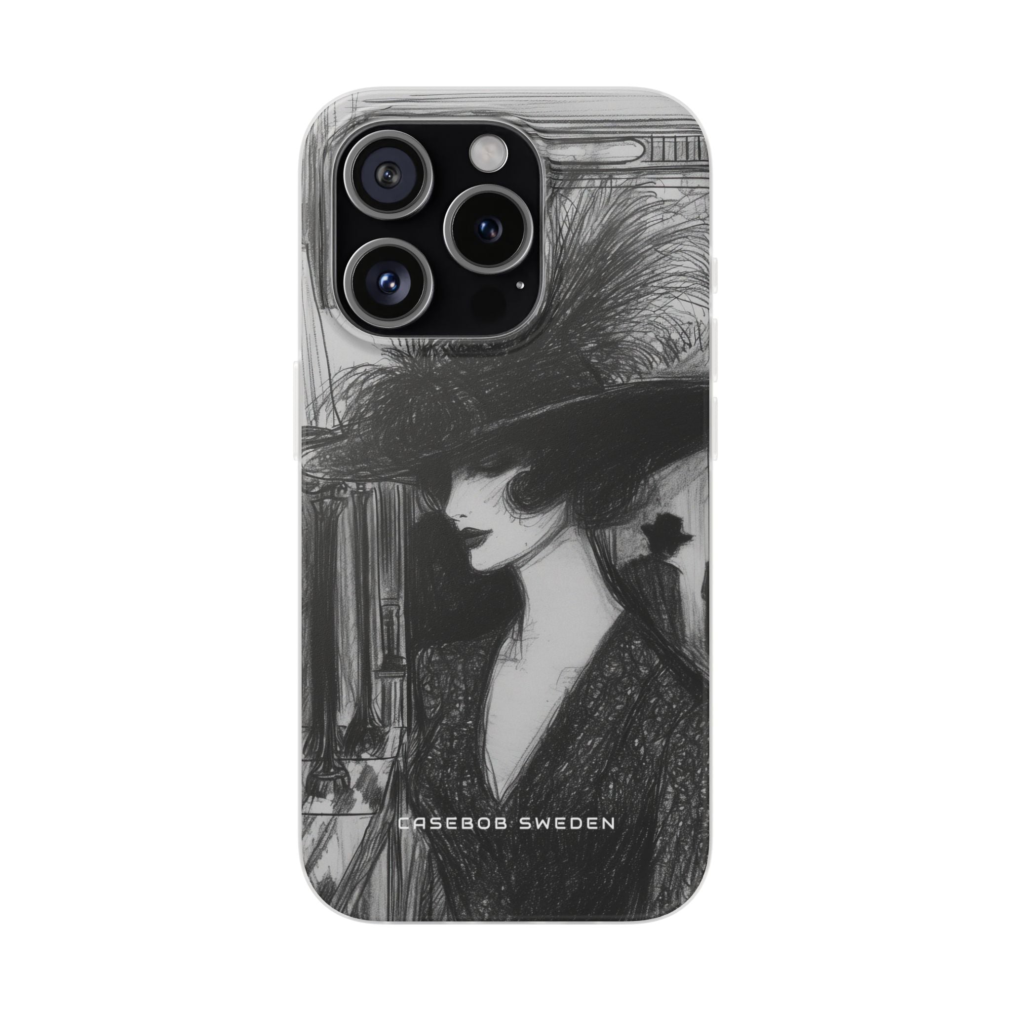 Timeless Elegance in Monochrome iPhone 15 - Flexi Phone Case