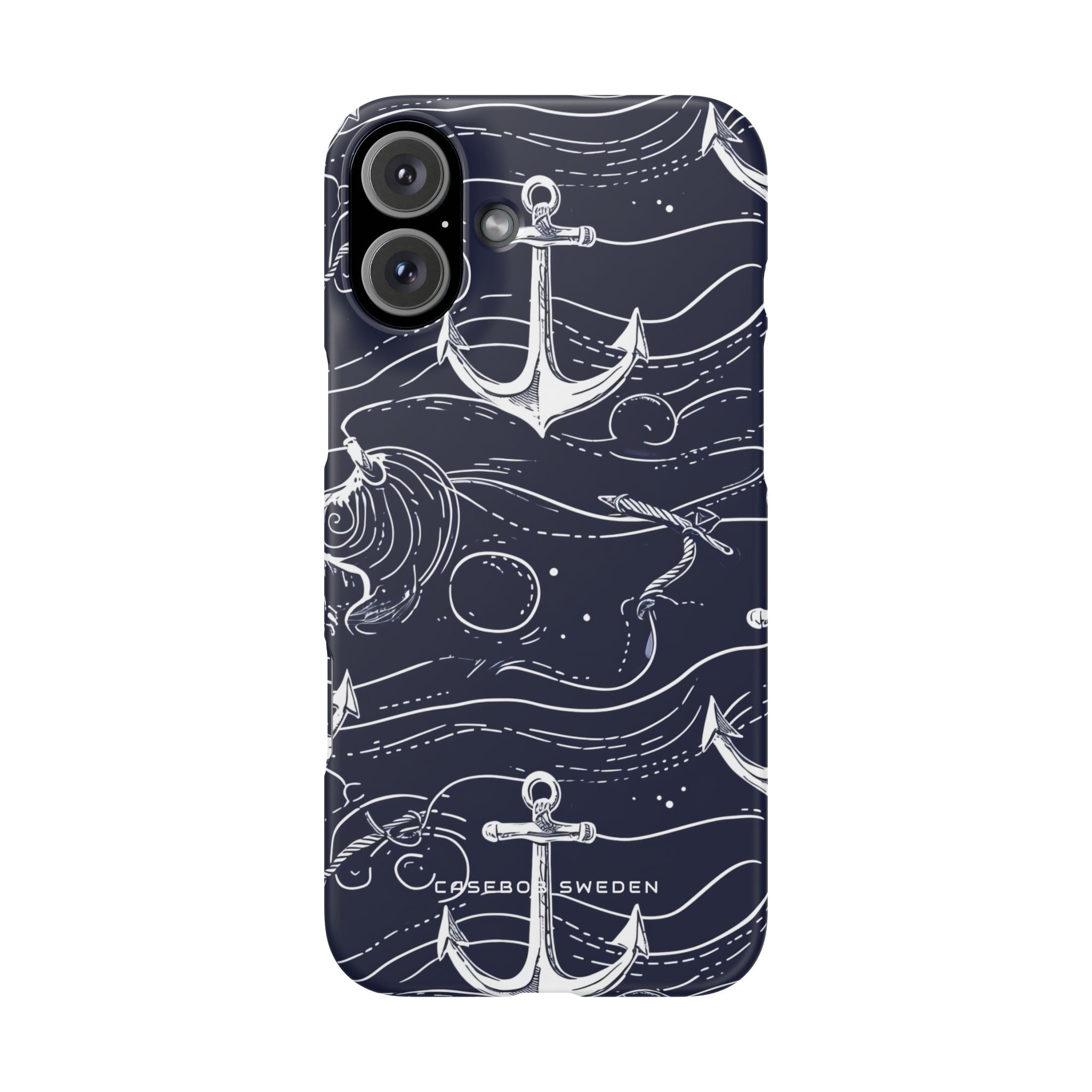 Gradient Anchorflow Waves iPhone 16 - Slim Phone Case