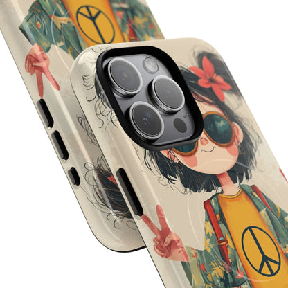 Peace Pigtails iPhone 15 Pro Max Case - Tough+