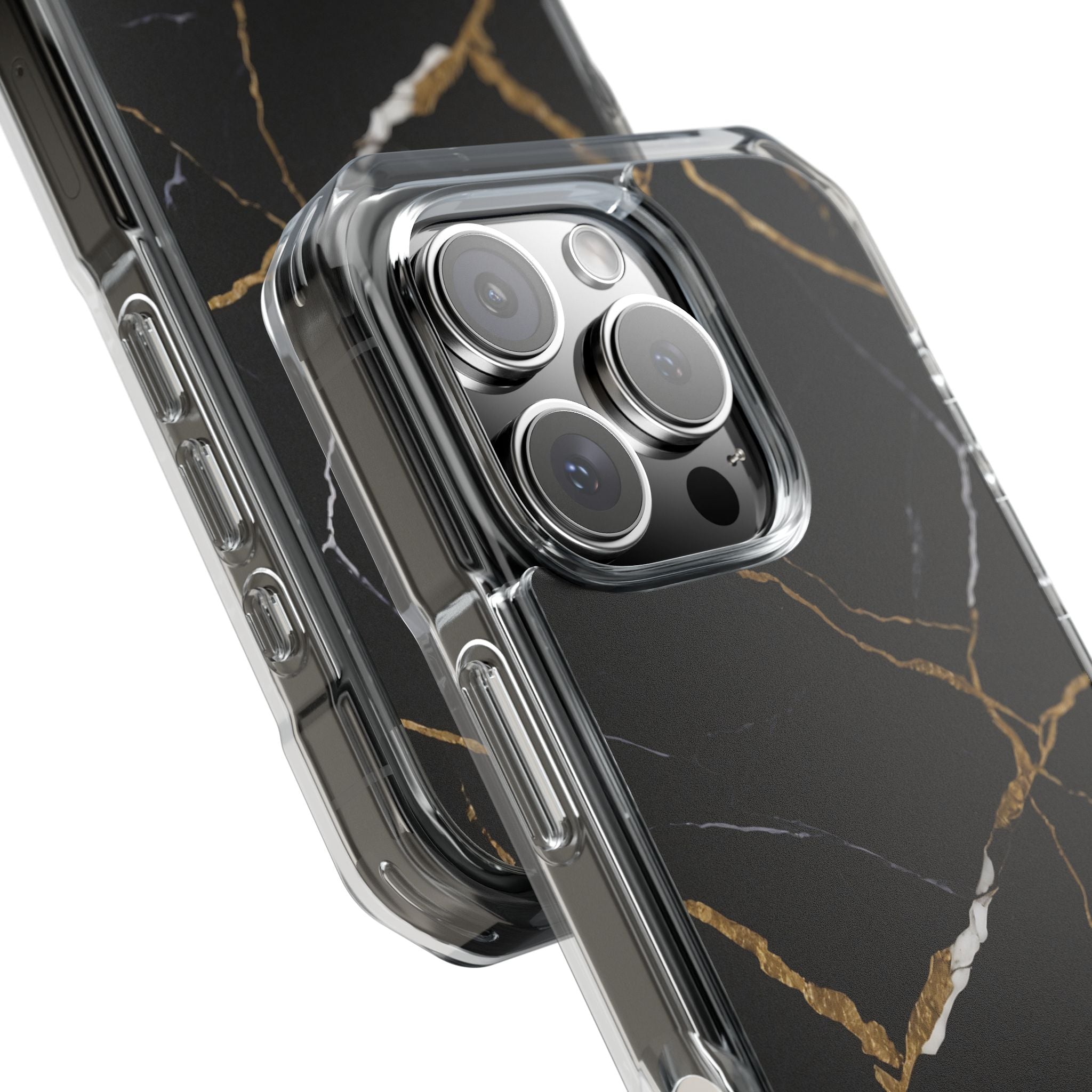 Golden Veins Emerge iPhone Case - Impact