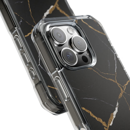 Golden Veins Emerge iPhone Case - Impact