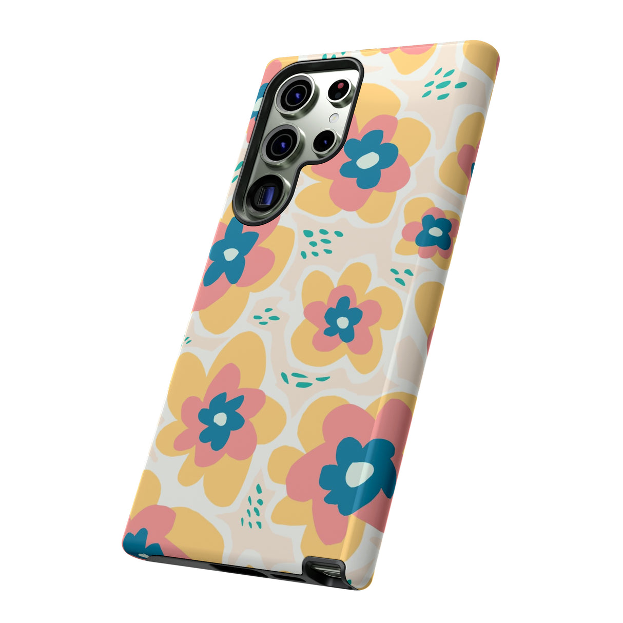 Yellow Happy Flower - Protective Phone Case