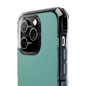 Green Sheen | Handyhülle für iPhone (Clear Impact Case – magnetisch) 