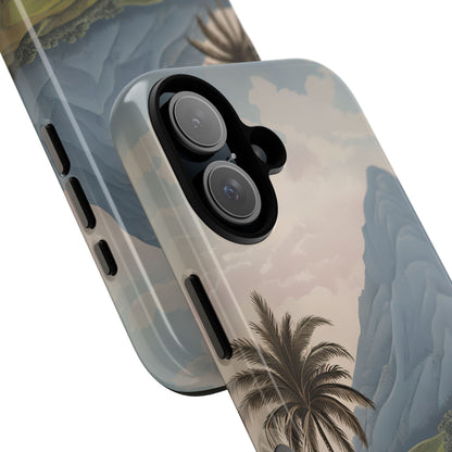 Tropical Serenity Landscape Palm Trees iPhone 16 - Tough