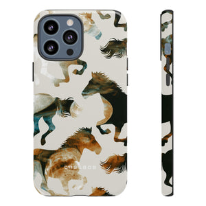 Tie Dye Horses - Protective Phone Case