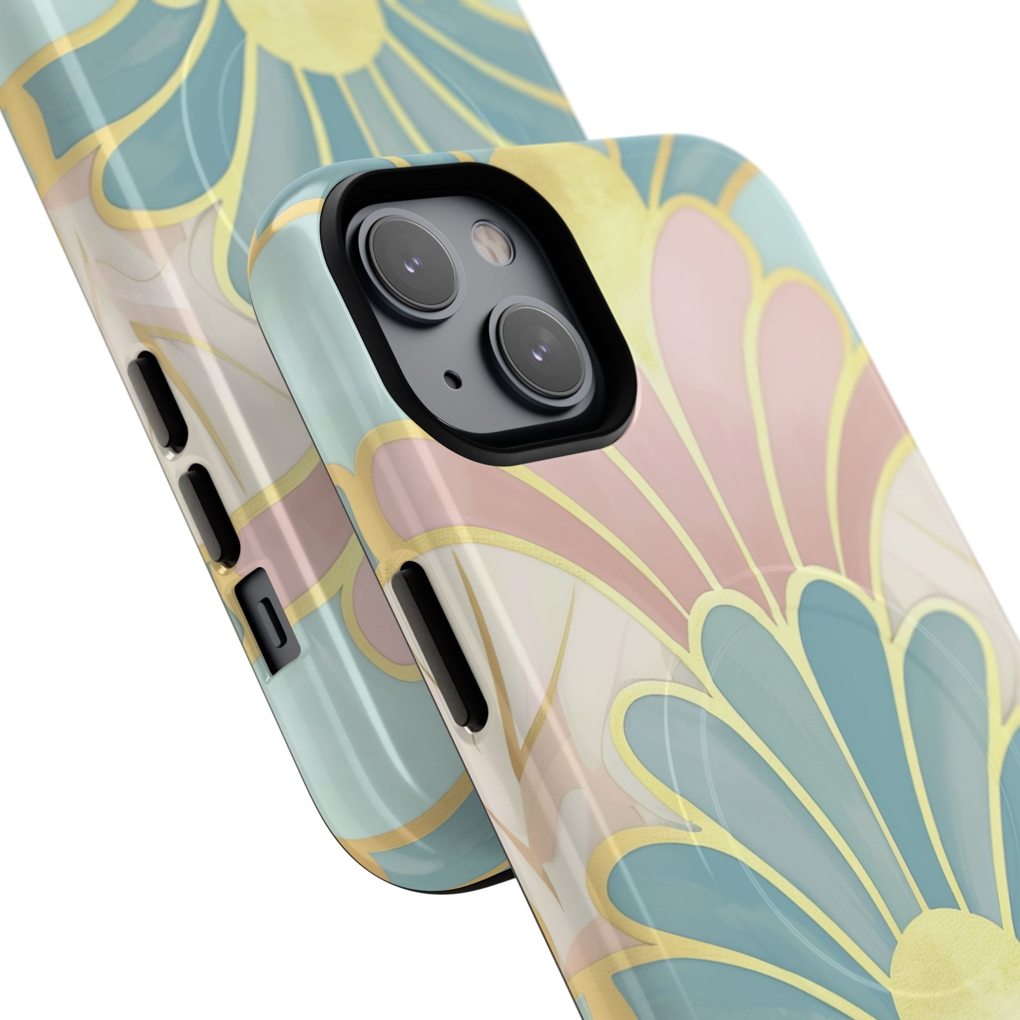 Pastel Deco Elegance - Tough + MagSafe® iPhone 14 Phone Case