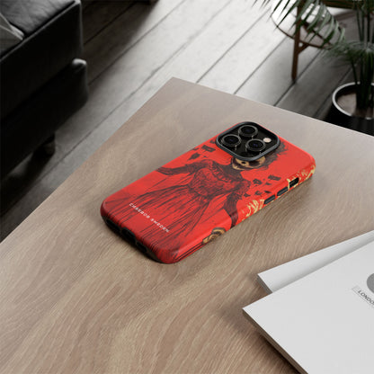 Haunting Scarlet Descent iPhone 14 - Tough Phone Case