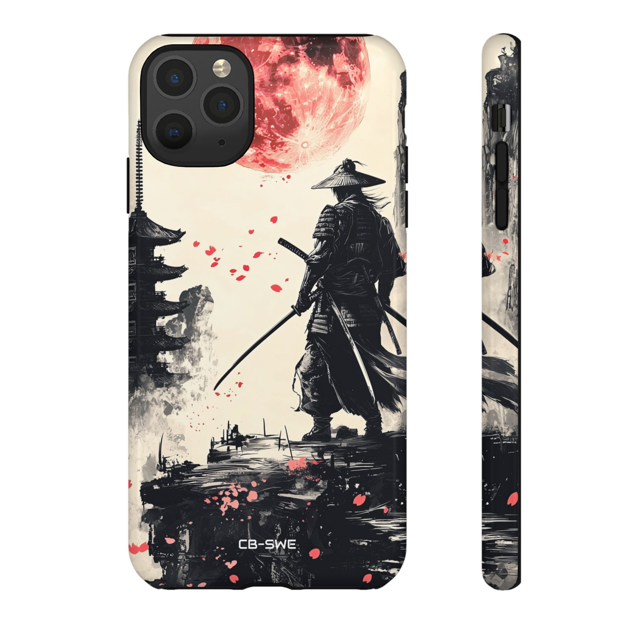 Samurai Gazes Moonward - iPhone Case