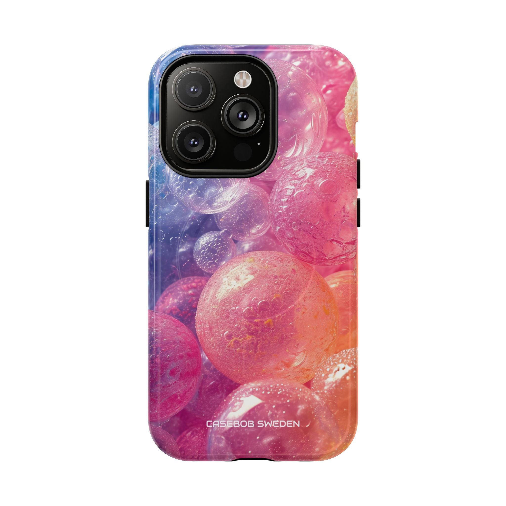 Pink Blue Glossy Spheres - Tough + MagSafe® iPhone 14 Phone Case