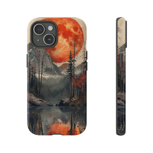 Abstract Wilderness Wonders: A Geometric Journey - Protective Phone Case