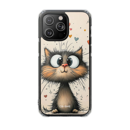 Whimsical Cat Smiles iPhone Case - Impact