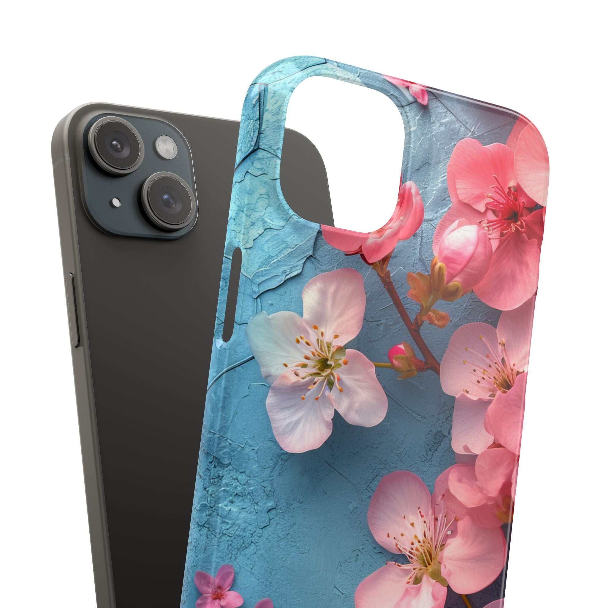 Blossom Serenity Case - Slim iPhone 15 Phone Case