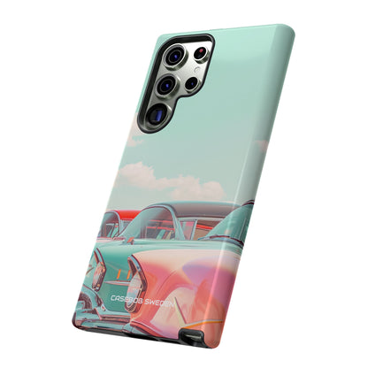 Vintage Turquoise Cars - Tough Samsung S23 Phone Case