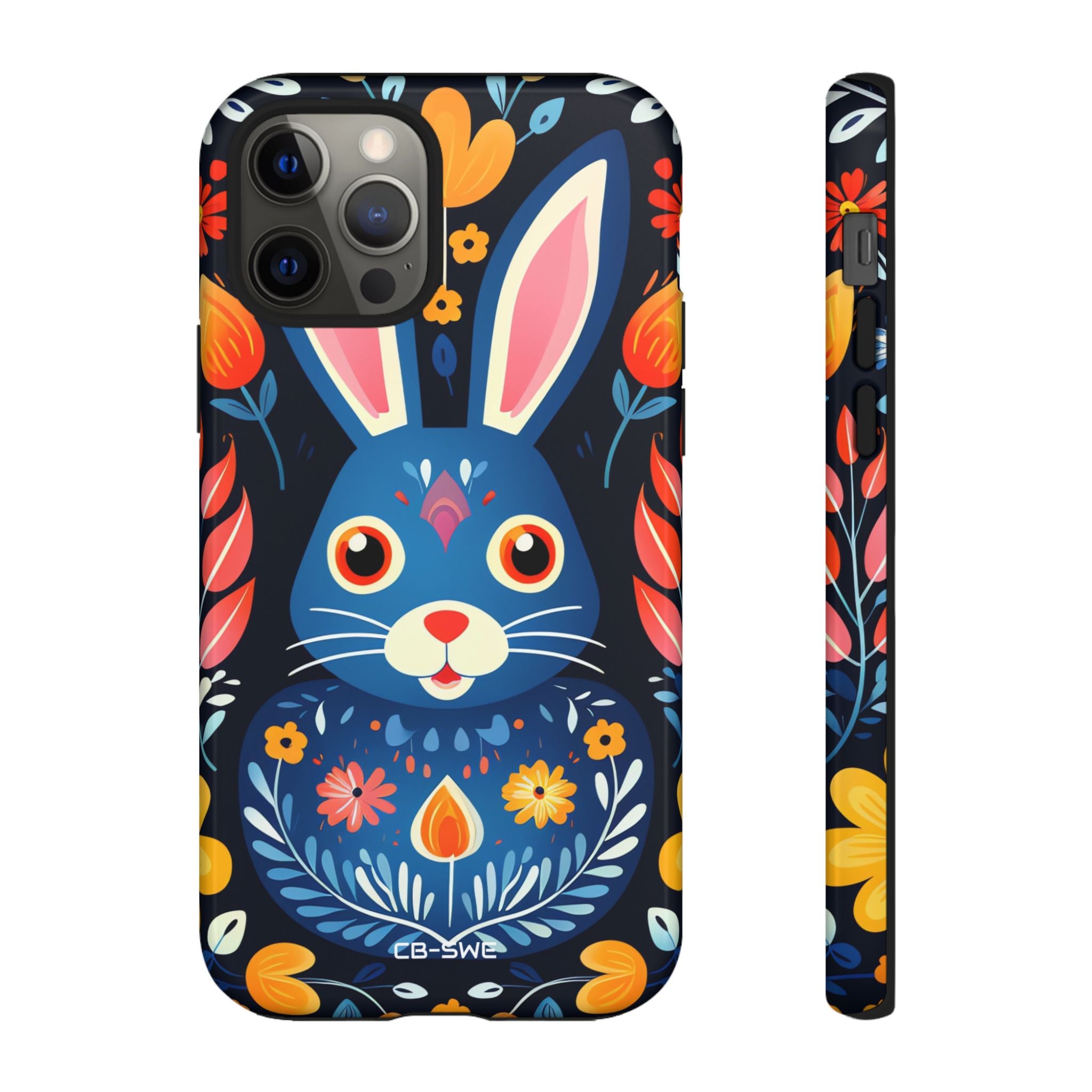 Bunny Jumps Joyfully - iPhone Case