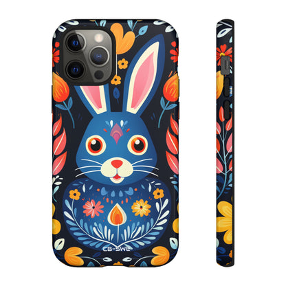 Bunny Jumps Joyfully - iPhone Case