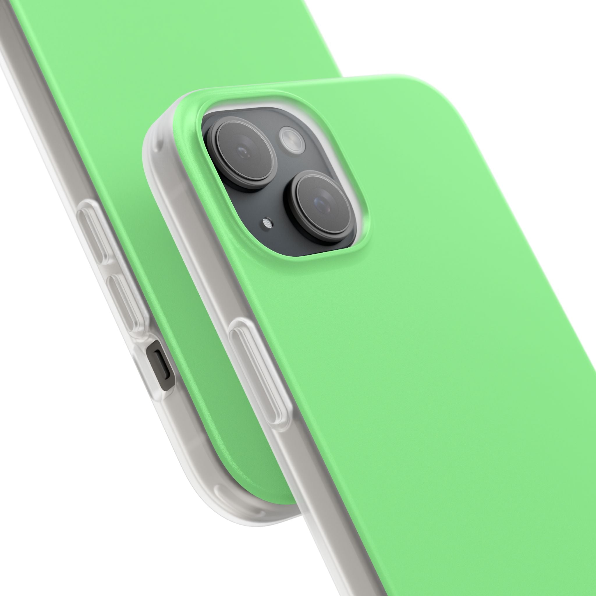 Pale Green iPhone 15 - Flexi Phone Case