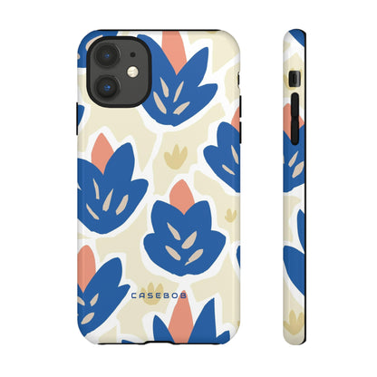 Blue Happy Flower - Protective Phone Case