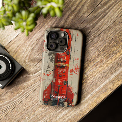 Crimson Rocket Burst iPhone 15 - Tough